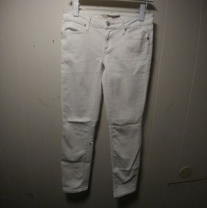 Vince Cropped White Denim Pants
